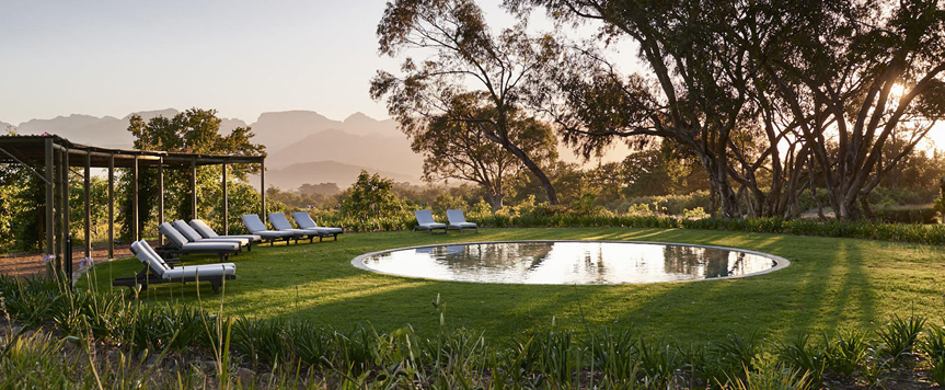 Piscine à Boschendal