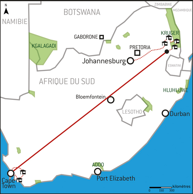 Carte Afrique du Sud