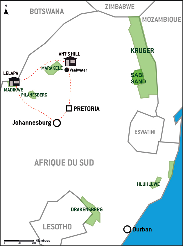 Carte Afrique du Sud