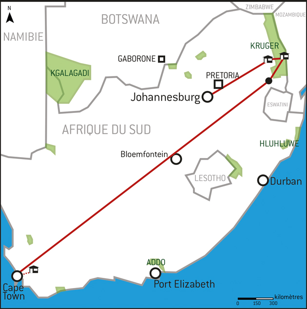 Carte Afrique du Sud