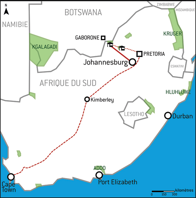 Carte Afrique du Sud