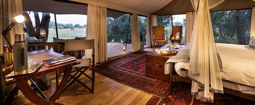 Tente au Okavango Explorers Camp