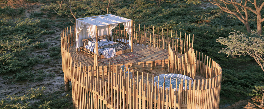 Starbed au Basecamp Samburu