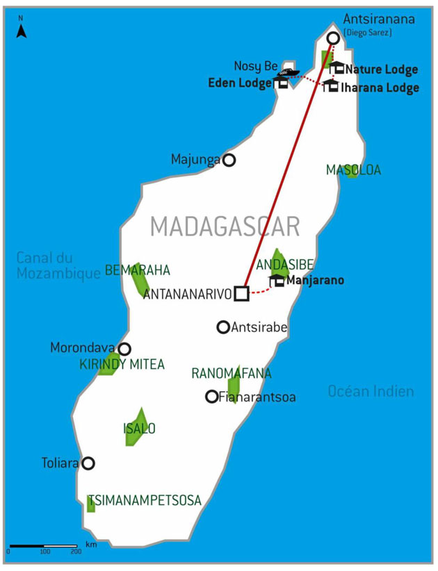 Carte Madagascar