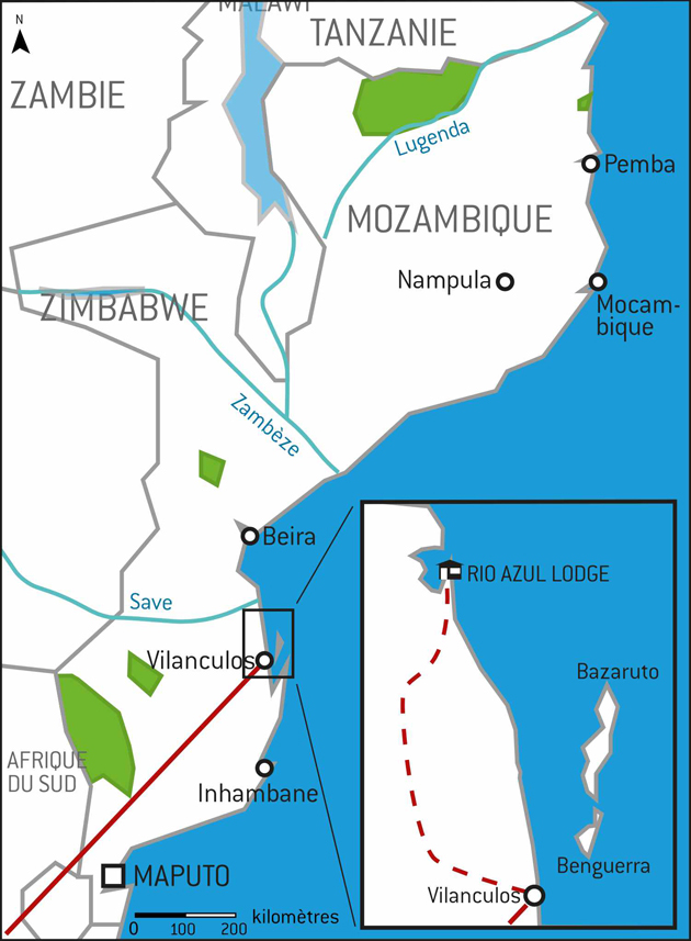 Carte Mozambique