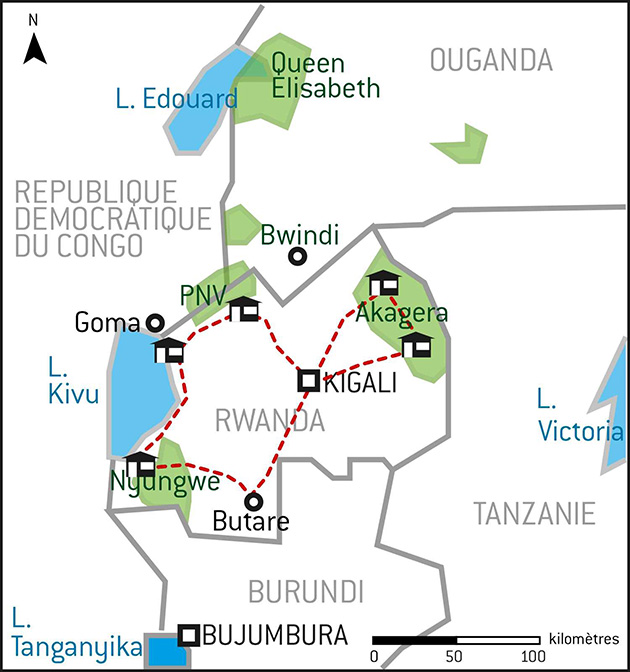 Carte Rwanda