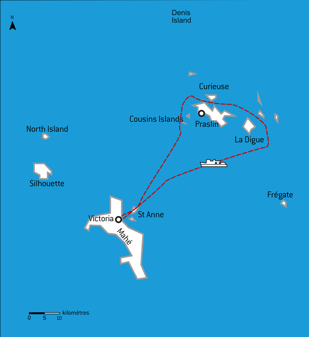 Carte Seychelles