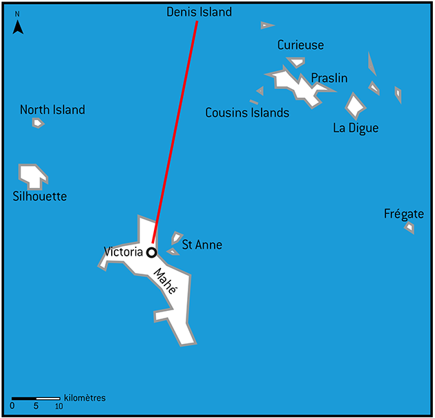 Carte Denis Island