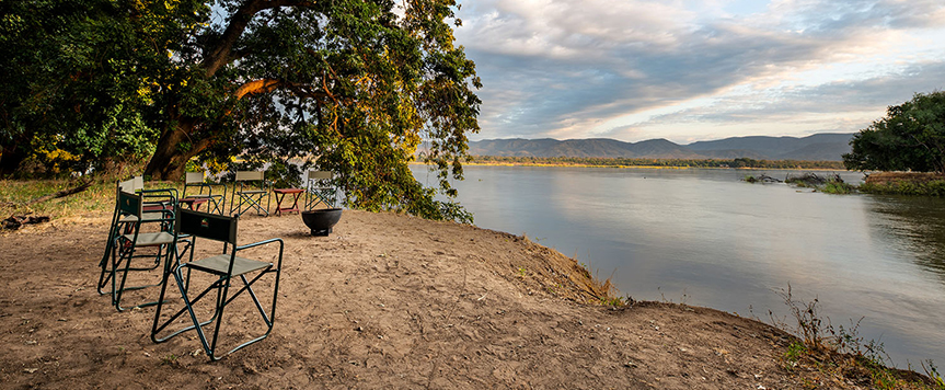 Vue à Mana River Camp