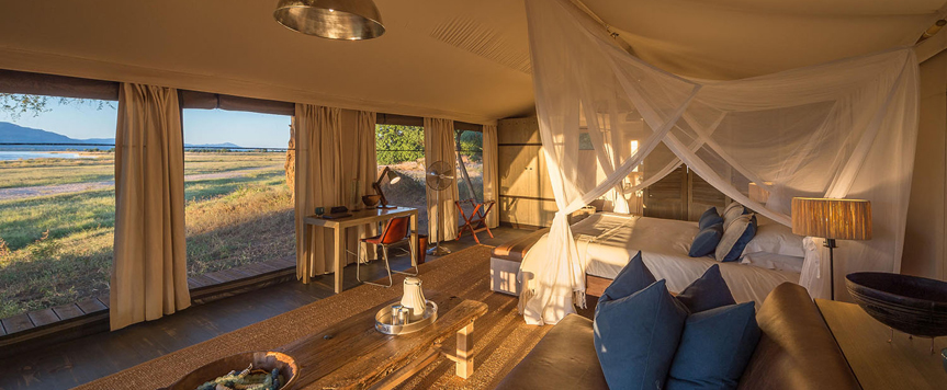 Tente au Ruckomechi Camp